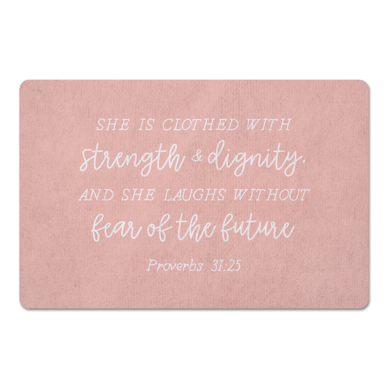 18" x 27" Clothed with Strength Dignity Floor Mat